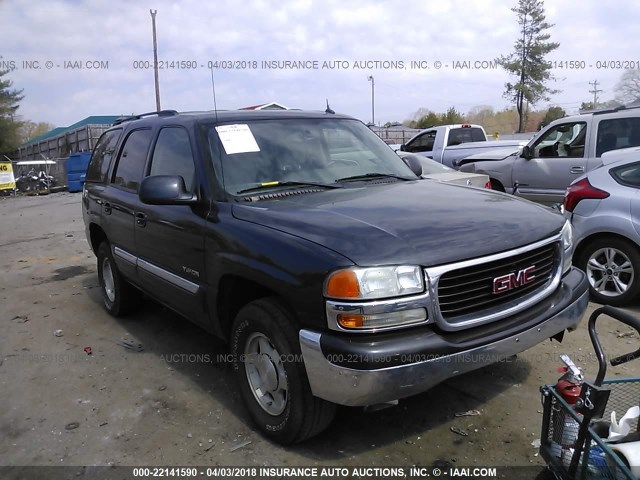 1GKEC13V55J260491 - 2005 GMC YUKON GREEN photo 1