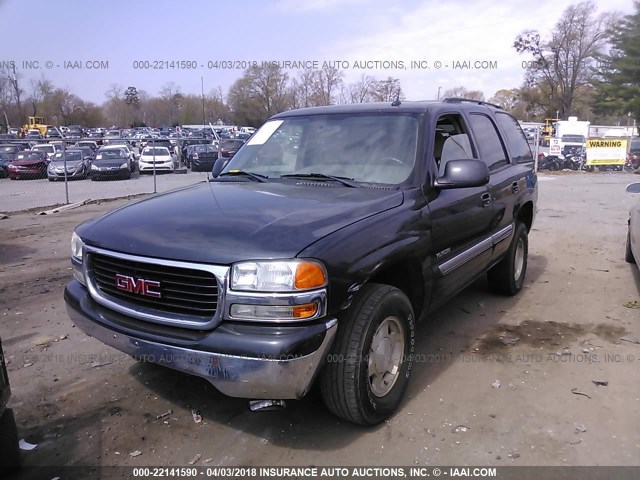 1GKEC13V55J260491 - 2005 GMC YUKON GREEN photo 2