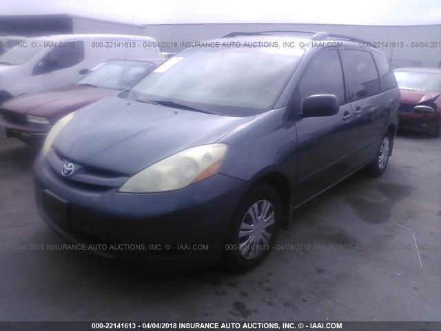 5TDZA23C86S517252 - 2006 TOYOTA SIENNA CE/LE BLUE photo 2