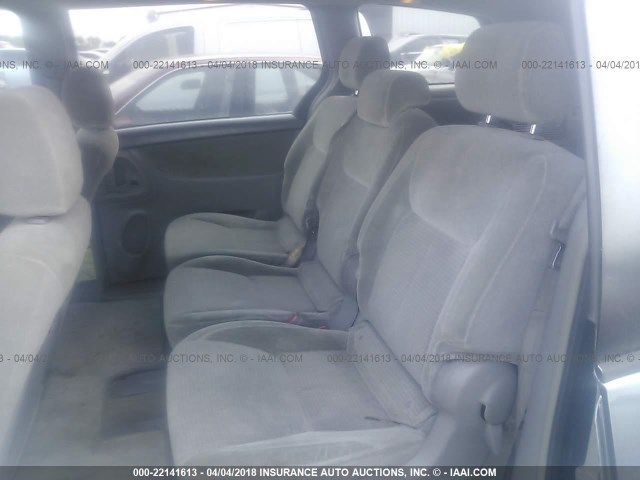 5TDZA23C86S517252 - 2006 TOYOTA SIENNA CE/LE BLUE photo 8