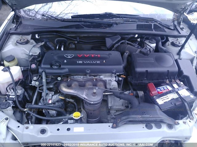 4T1BE32K15U957422 - 2005 TOYOTA CAMRY LE/XLE/SE SILVER photo 10