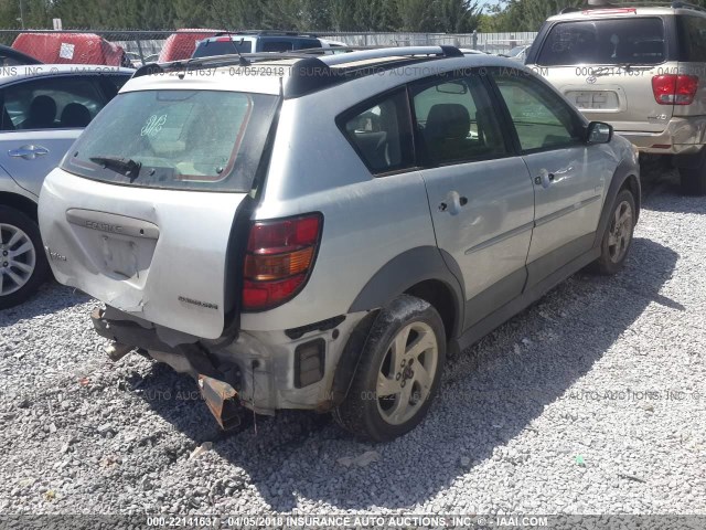 5Y2SM64814Z419377 - 2004 PONTIAC VIBE SILVER photo 4