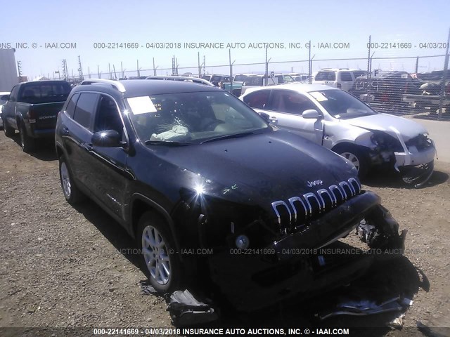 1C4PJLCB5HD232446 - 2017 JEEP CHEROKEE LATITUDE BLACK photo 1