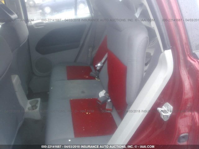 1B3HB48B77D513700 - 2007 DODGE CALIBER SXT RED photo 8