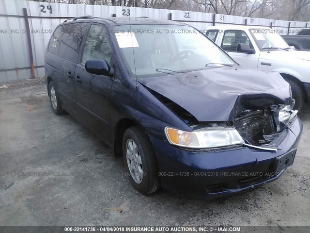 5FNRL18954B054280 - 2004 HONDA ODYSSEY EXL ლურჯი ფოტო 1