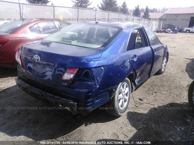 4T4BF3EK6AR019599 - 2010 TOYOTA CAMRY SE/LE/XLE 蓝色 照片 4