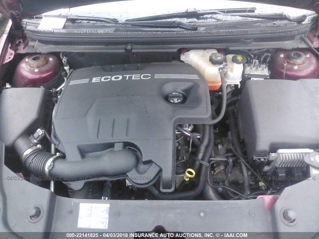 1G1ZE5EB9AF156139 - 2010 CHEVROLET MALIBU LTZ 红色 照片 10