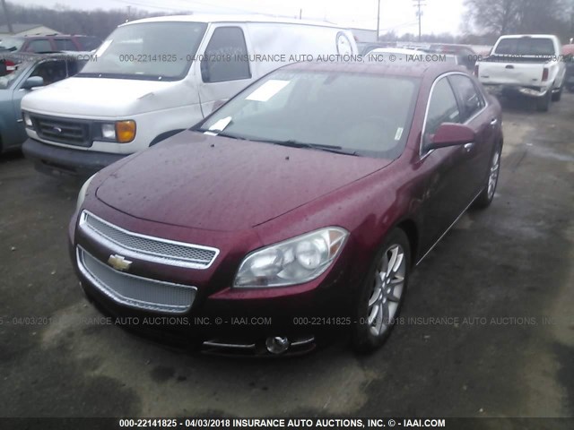 1G1ZE5EB9AF156139 - 2010 CHEVROLET MALIBU LTZ 红色 照片 2