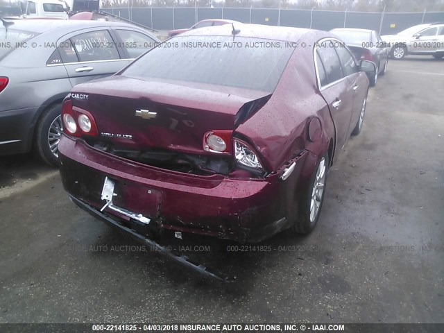 1G1ZE5EB9AF156139 - 2010 CHEVROLET MALIBU LTZ 红色 照片 4