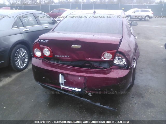 1G1ZE5EB9AF156139 - 2010 CHEVROLET MALIBU LTZ 红色 照片 6