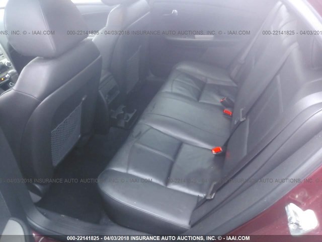 1G1ZE5EB9AF156139 - 2010 CHEVROLET MALIBU LTZ 红色 照片 8