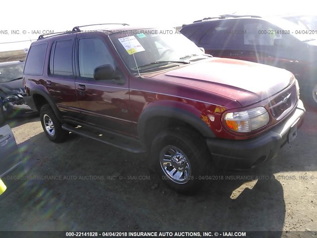 1FMDU62X4YZB09048 - 2000 FORD EXPLORER XLS RED photo 1