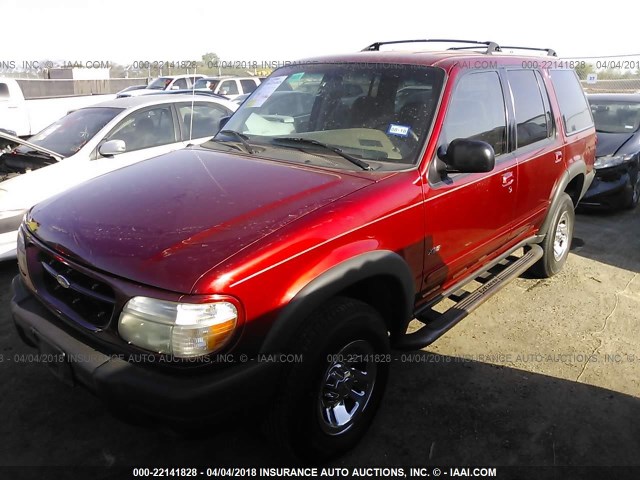 1FMDU62X4YZB09048 - 2000 FORD EXPLORER XLS RED photo 2