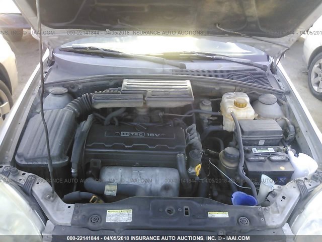 KL5JD56Z95K155689 - 2005 SUZUKI FORENZA S SILVER photo 10