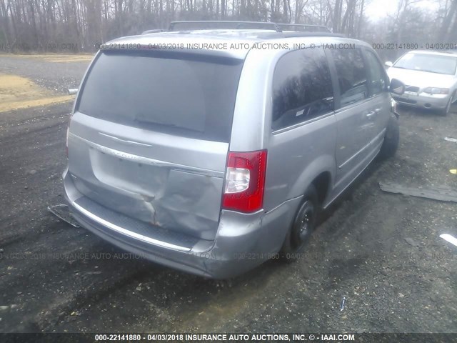 2C4RC1BG7ER294640 - 2014 CHRYSLER TOWN & COUNTRY TOURING SILVER photo 4