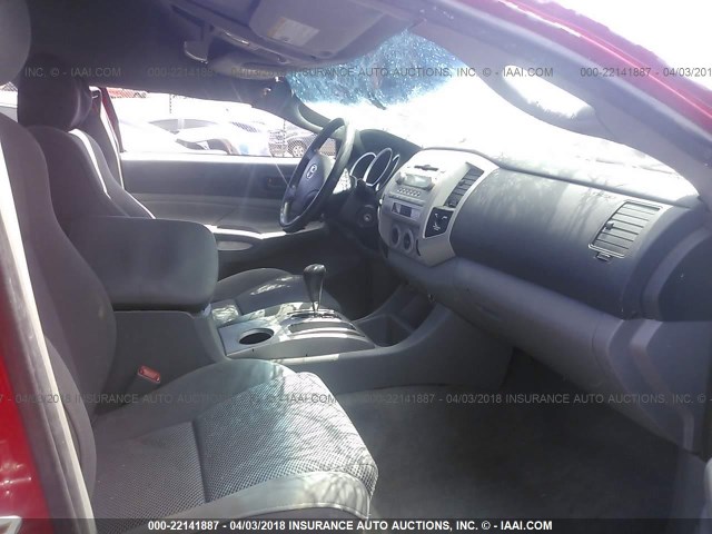 5TEUU42N66Z165971 - 2006 TOYOTA TACOMA ACCESS CAB Қызыл фото 5
