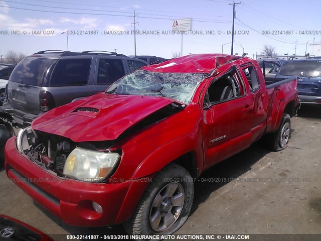 5TEUU42N66Z165971 - 2006 TOYOTA TACOMA ACCESS CAB Қызыл фото 6
