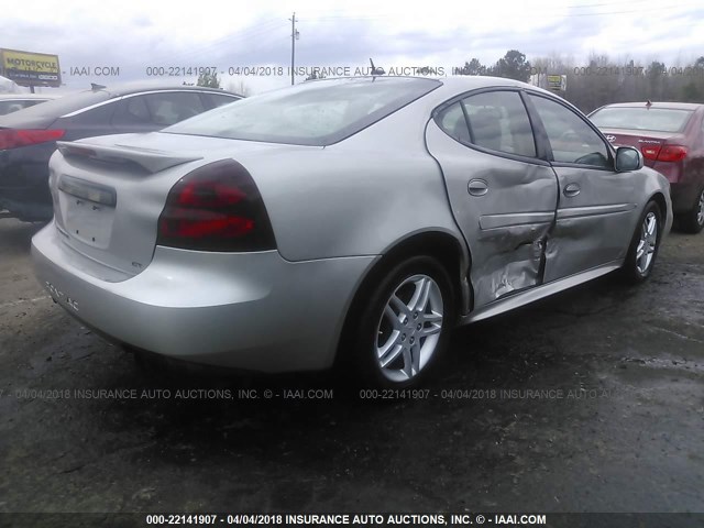 2G2WR584861309804 - 2006 PONTIAC GRAND PRIX GT SILVER photo 4