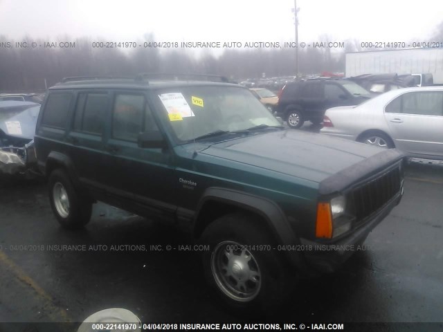 1J4FJ68S7TL325614 - 1996 JEEP CHEROKEE SPORT/CLASSIC GREEN photo 1