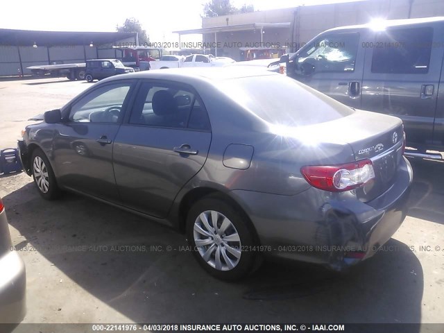 5YFBU4EE0CP068432 - 2012 TOYOTA COROLLA S/LE GRAY photo 3