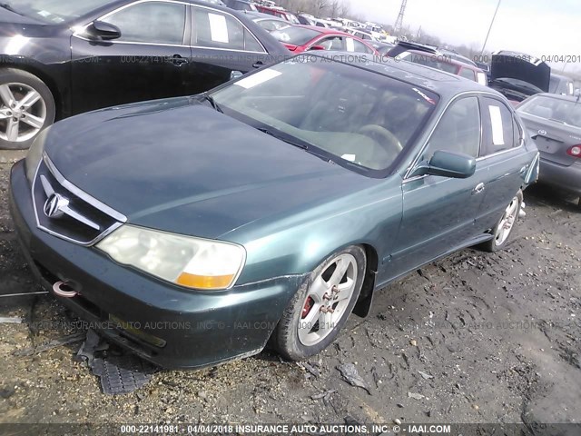 19UUA56823A014491 - 2003 ACURA 3.2TL TYPE-S GREEN photo 2