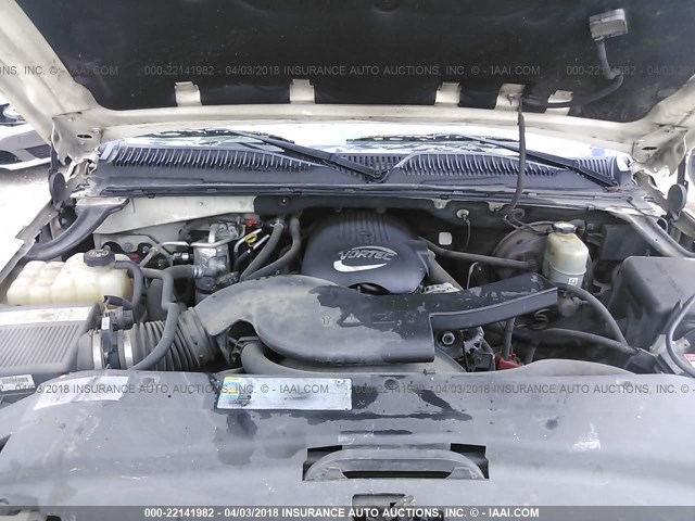 1GYEC63T12R186758 - 2002 CADILLAC ESCALADE LUXURY კრემისფერი ფოტო 10