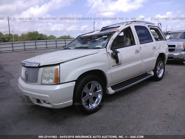 1GYEC63T12R186758 - 2002 CADILLAC ESCALADE LUXURY კრემისფერი ფოტო 2