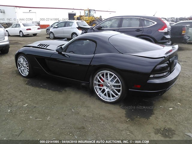 1B3JZ69Z46V101165 - 2006 DODGE VIPER SRT-10 BLACK photo 3