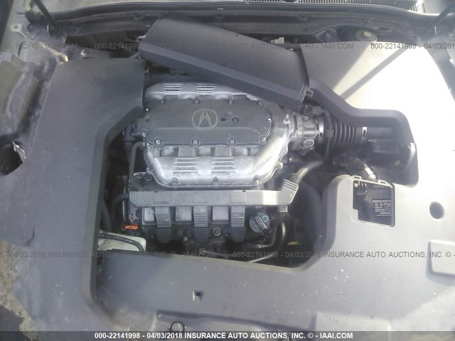 19UUA8F22AA005641 - 2010 ACURA TL GRAY photo 10