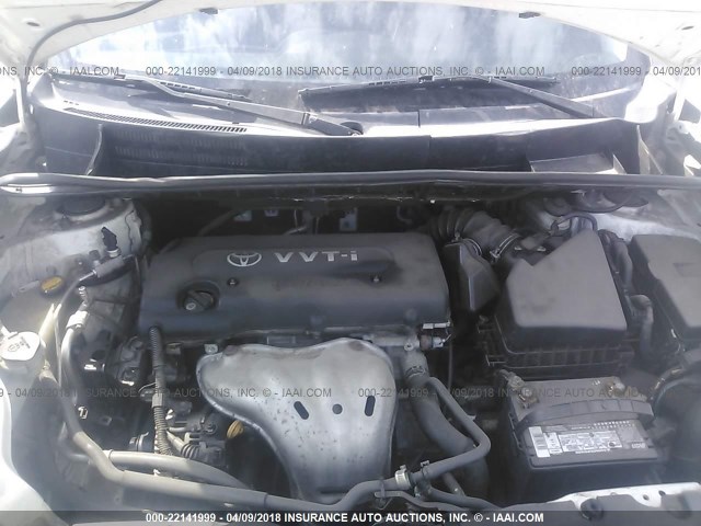 JTLKE50E981043345 - 2008 TOYOTA SCION XB თეთრი ფოტო 10