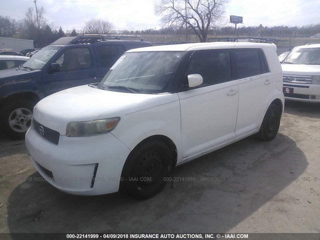 JTLKE50E981043345 - 2008 TOYOTA SCION XB თეთრი ფოტო 2