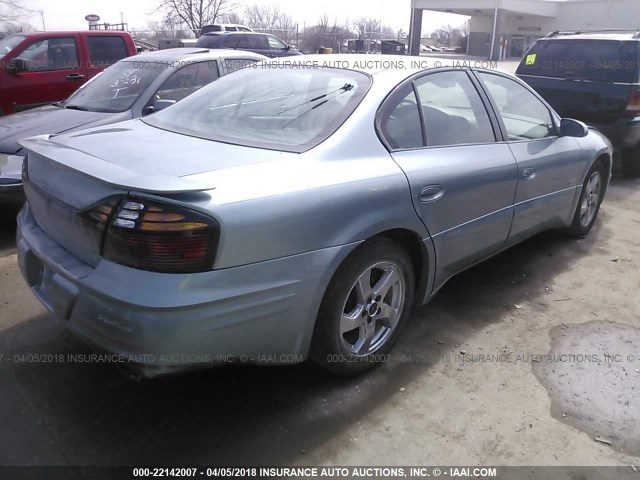 1G2HZ541034176122 - 2003 PONTIAC BONNEVILLE SSEI BLUE photo 4