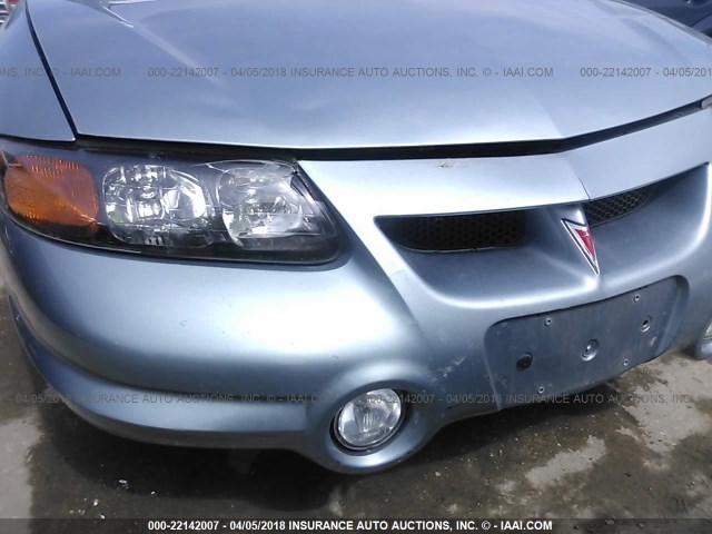 1G2HZ541034176122 - 2003 PONTIAC BONNEVILLE SSEI BLUE photo 6