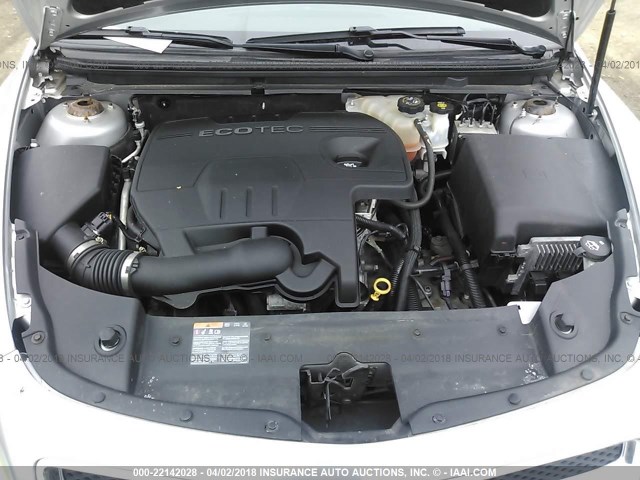 1G1ZC5EU0CF158212 - 2012 CHEVROLET MALIBU 1LT 银色 照片 10