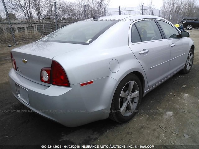 1G1ZC5EU0CF158212 - 2012 CHEVROLET MALIBU 1LT 银色 照片 4
