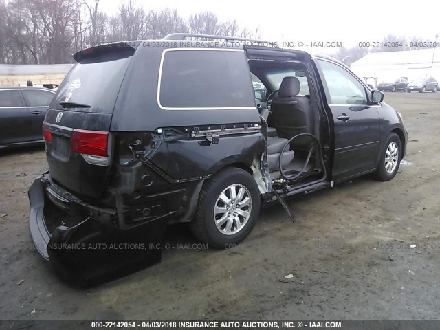5FNRL3H60AB068021 - 2010 HONDA ODYSSEY EXL შავი ფოტო 4