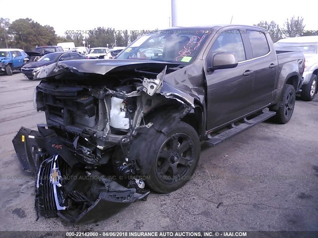 1GCGSCEA1G1286523 - 2016 CHEVROLET COLORADO LT BROWN photo 2