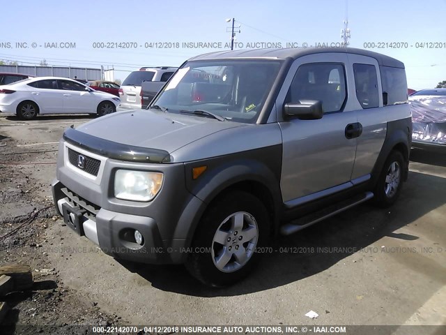 5J6YH28503L019765 - 2003 HONDA ELEMENT EX GRAY photo 2