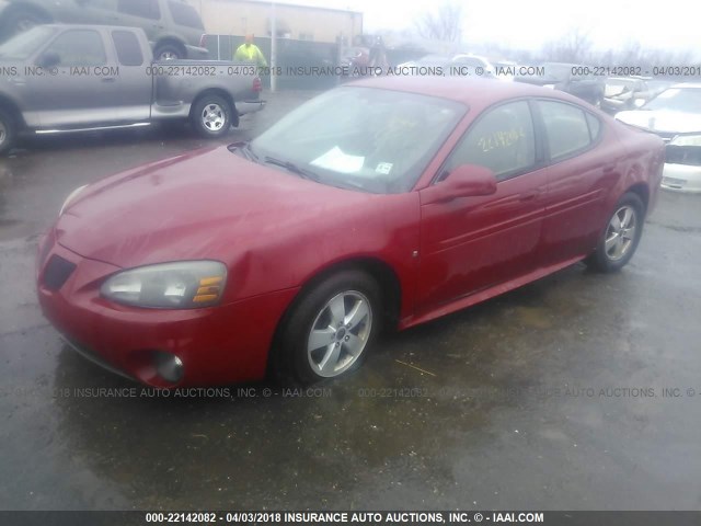 2G2WP552061279237 - 2006 PONTIAC GRAND PRIX RED photo 2