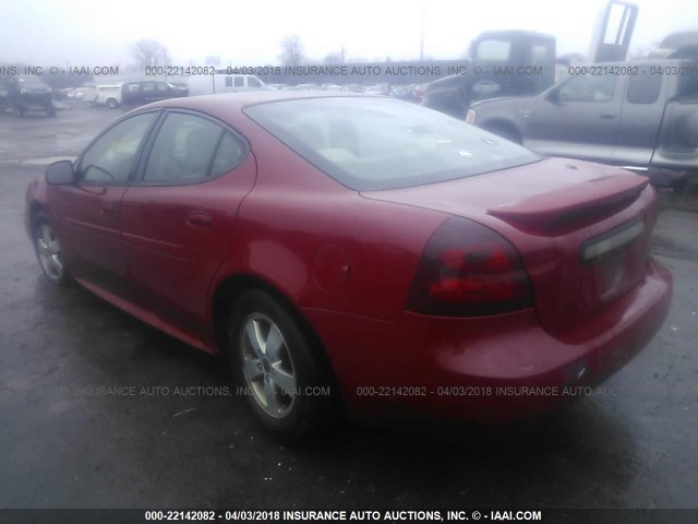 2G2WP552061279237 - 2006 PONTIAC GRAND PRIX RED photo 3