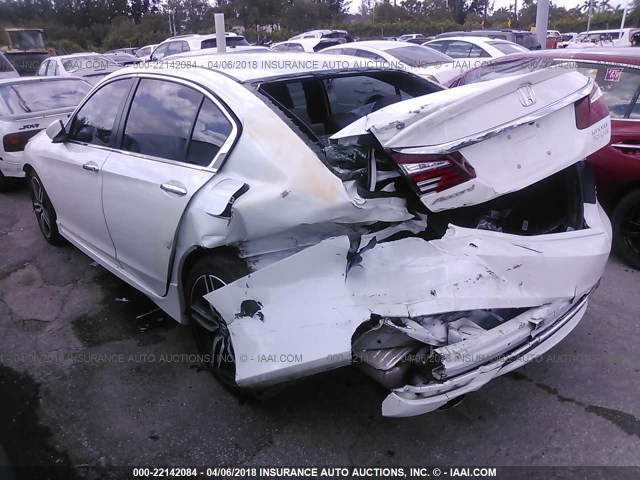 1HGCR2F51HA235404 - 2017 HONDA ACCORD SPORT WHITE photo 3