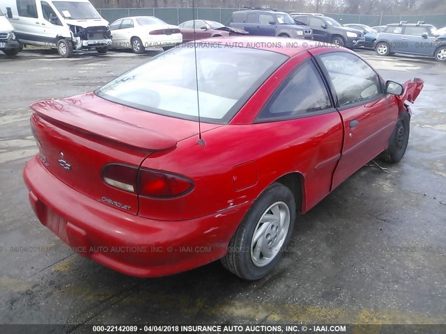 3G1JC1248WS846162 - 1998 CHEVROLET CAVALIER RS RED photo 4