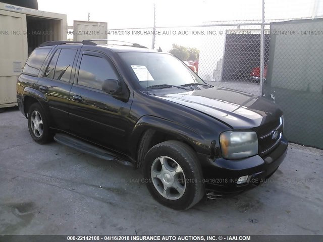 1GNDT13S462290405 - 2006 CHEVROLET TRAILBLAZER LS/LT BLACK photo 1