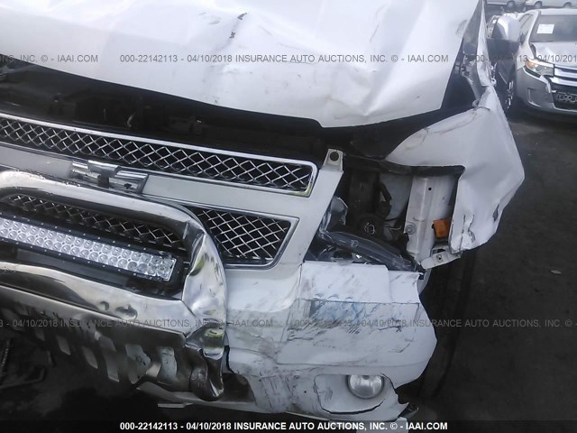 3GNTKGE37BG142919 - 2011 CHEVROLET AVALANCHE LTZ WHITE photo 6