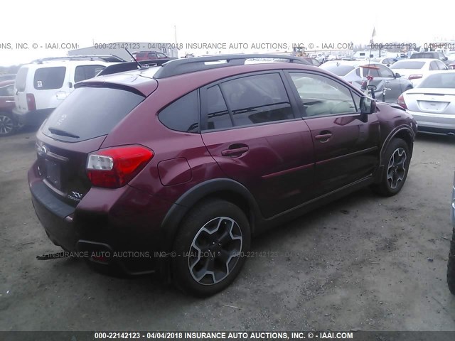 JF2GPAVC1D2827519 - 2013 SUBARU XV CROSSTREK 2.0 PREMIUM RED photo 4