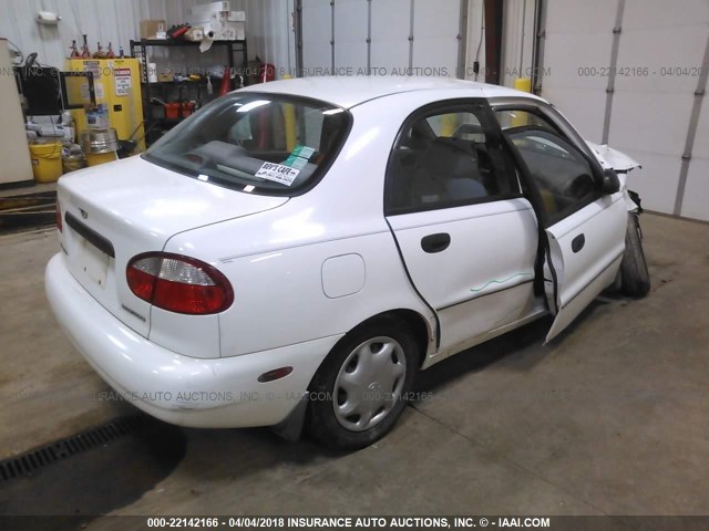 KLATA526XXB429466 - 1999 DAEWOO LANOS S თეთრი ფოტო 4