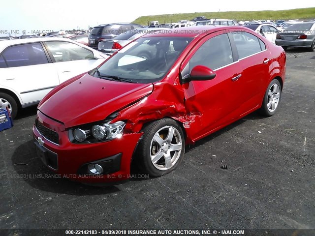 1G1JE5SH4C4165397 - 2012 CHEVROLET SONIC LTZ RED photo 2