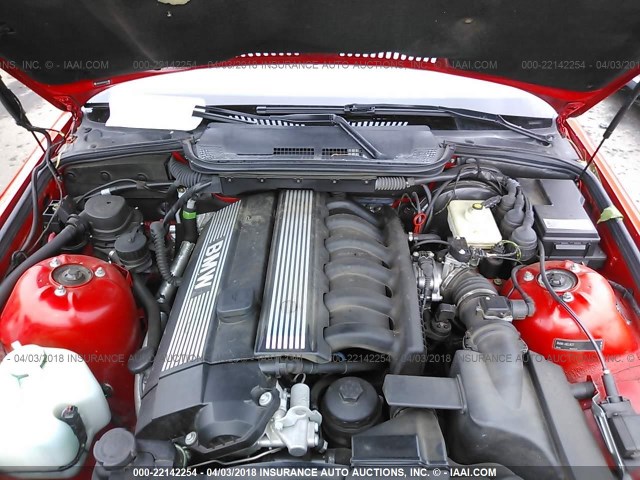 WBABJ8331XEM26512 - 1999 BMW 323 IC AUTOMATIC RED photo 10