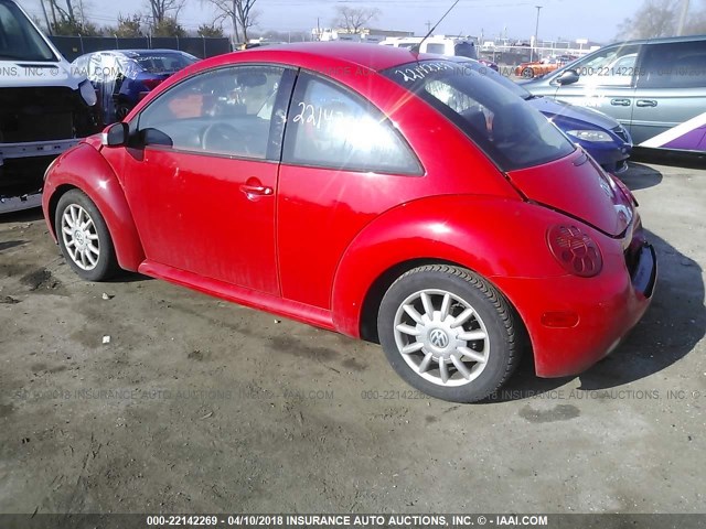 3VWCK31C24M418318 - 2004 VOLKSWAGEN NEW BEETLE GLS RED photo 3