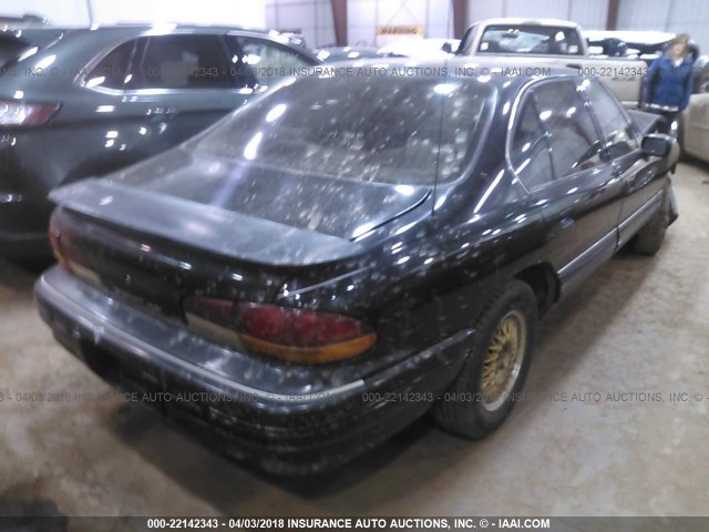 1G2HX53L7P1304209 - 1993 PONTIAC BONNEVILLE SE BLACK photo 4